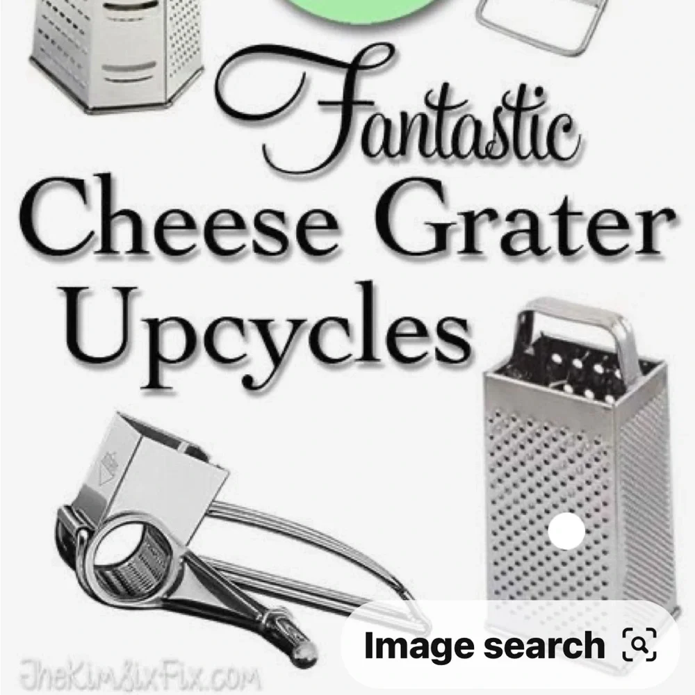 Set of Vintage Graters Box Grater and Flat Grater
